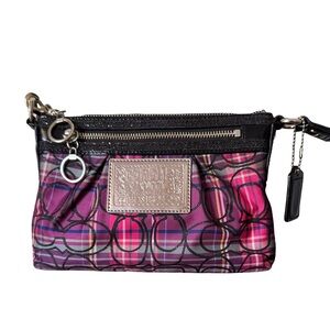 Coach Poppy Tartan Plaid Crossbody Bag